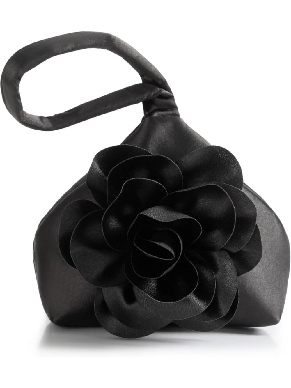 Elegant Flower Satin Clutch Purse for Women - Classy Evening Bag & Wristlet for